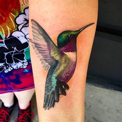 hummingbird tattoo forearm|More.